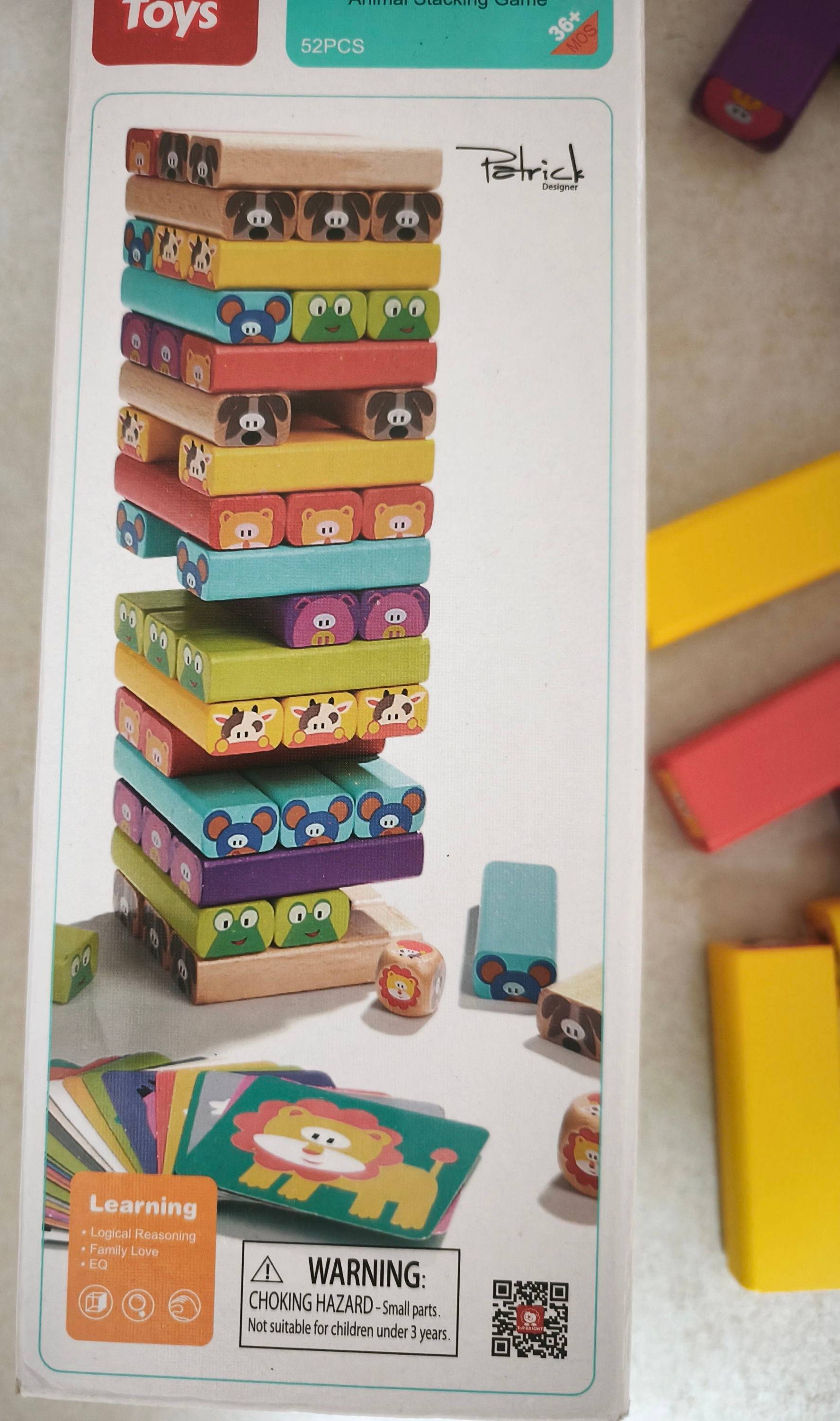 Vends jeu d'équilibre (bois) Animal Stacking Game