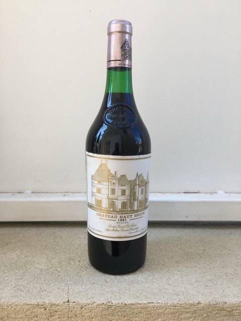 Vends bouteille de Château Haut Brion 1981