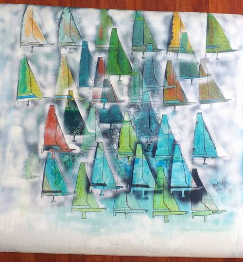 Vends peinture voilier