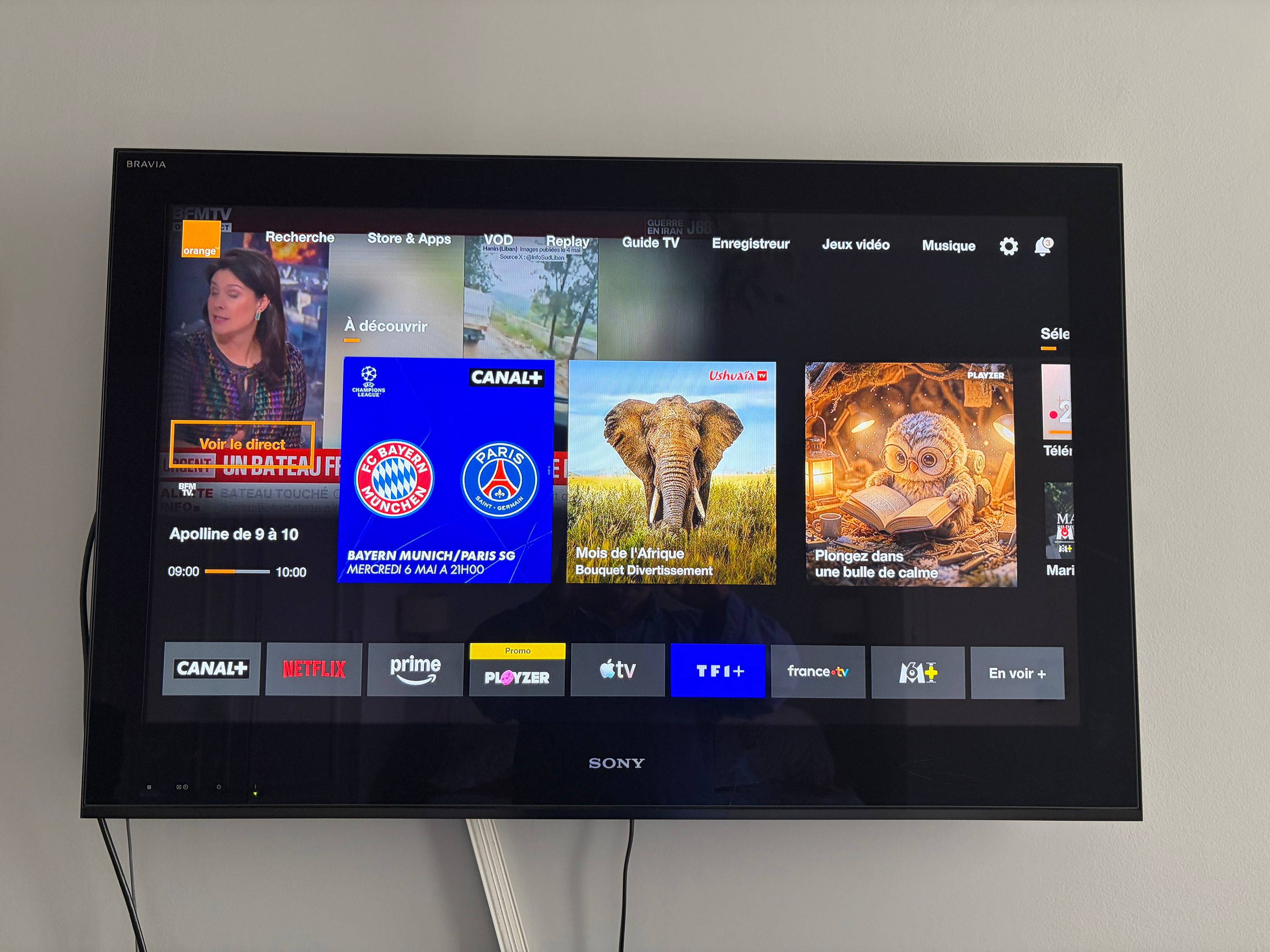 Vends TV Sony Bravia KDL 40 avec fixation murale et pied