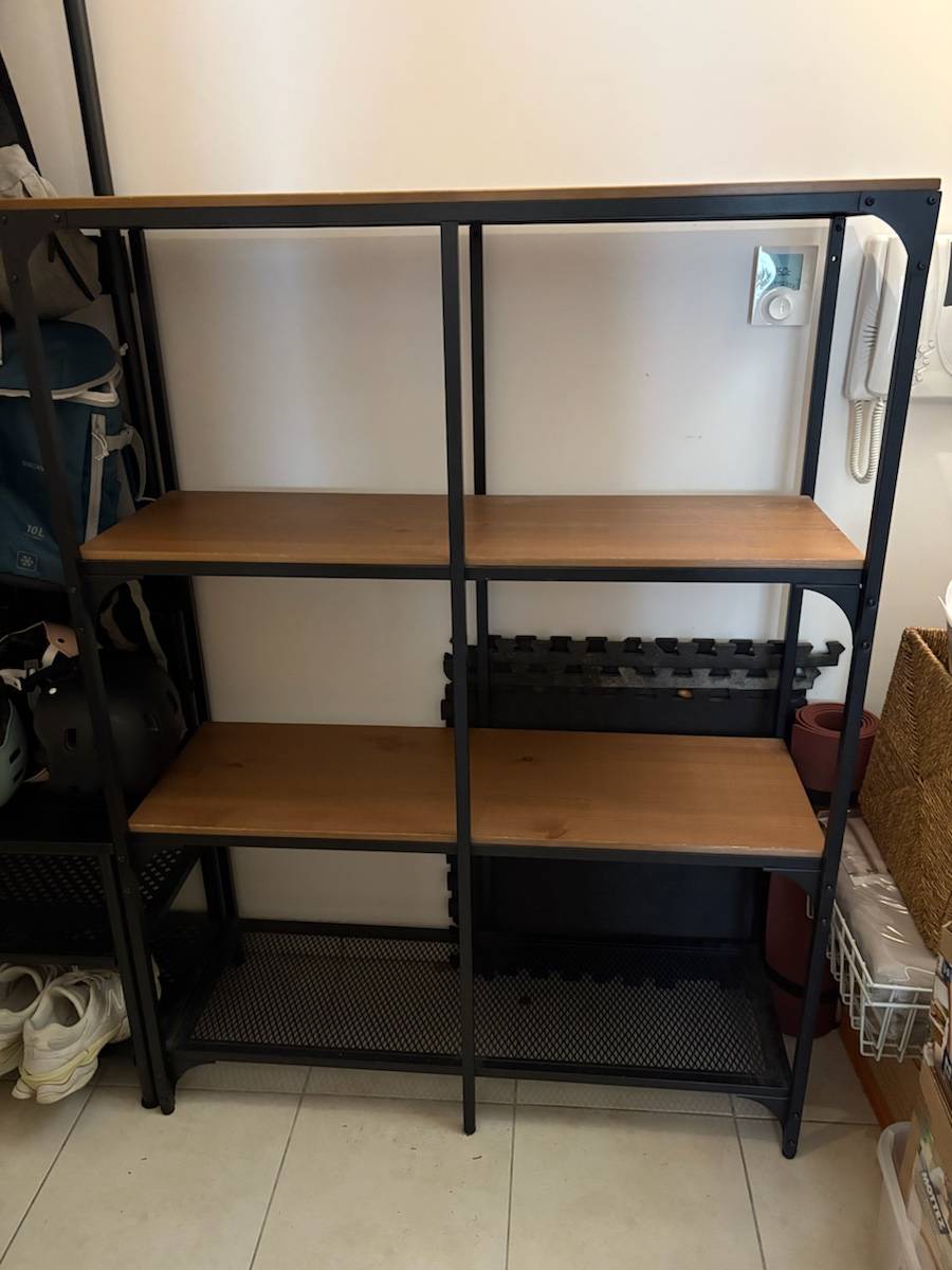 Vends FJÄLLBO Étagère, noir, 100x136 cm