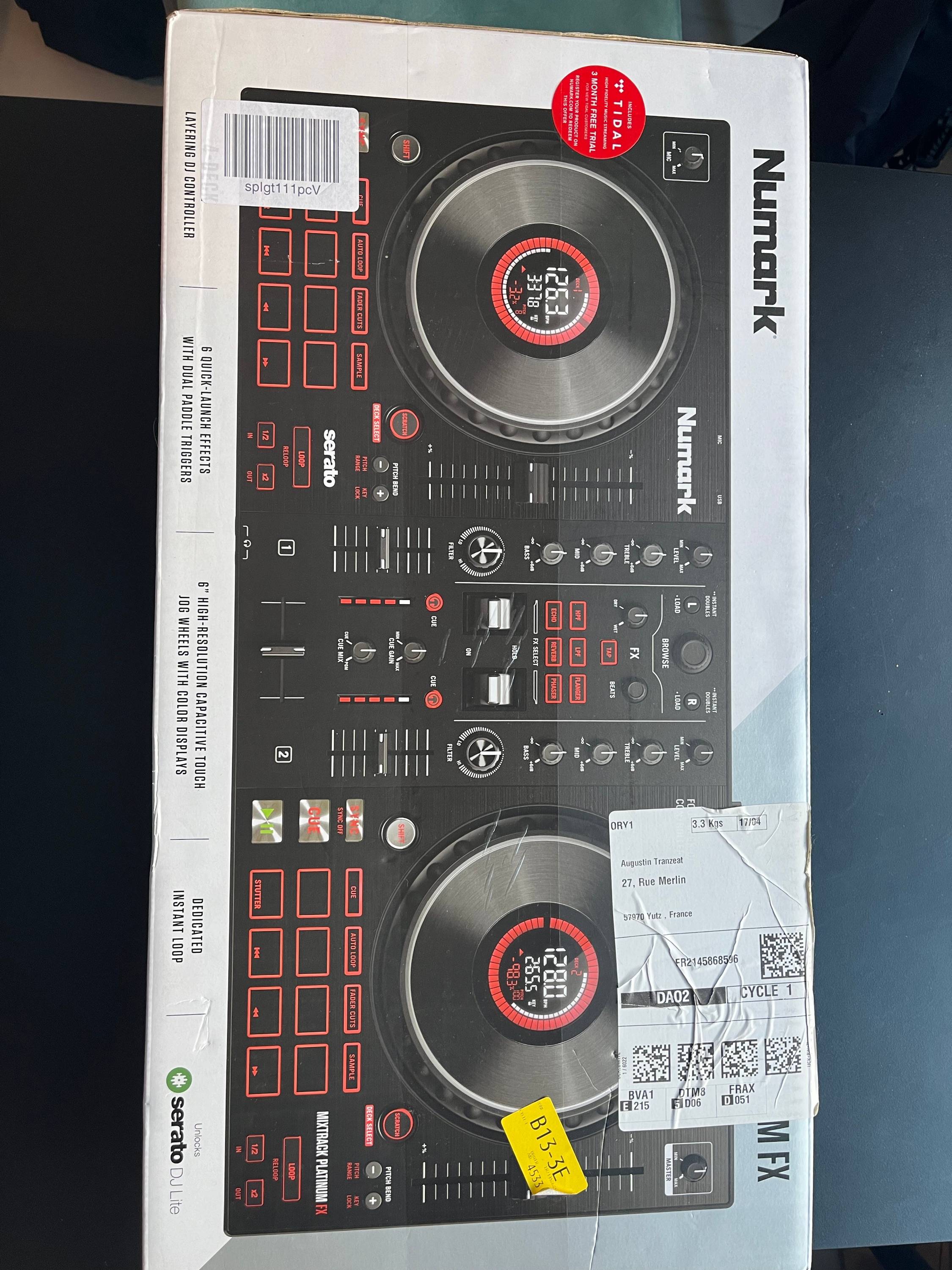 Vends contrôleur Numark Mixtrak Platinum FX