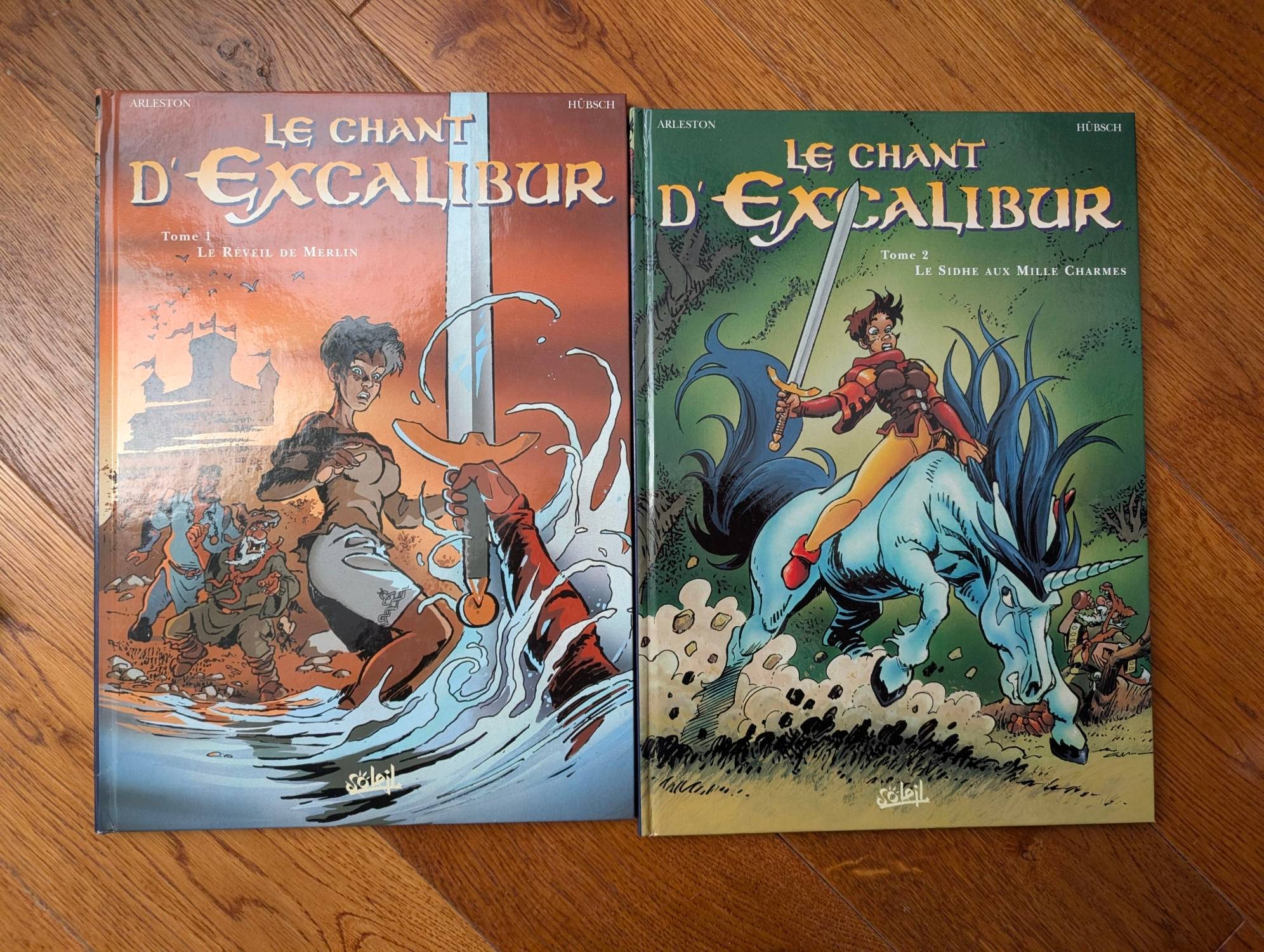 Vends BD Le Chant d’Excalibur, tomes 1 à 5, excellent état