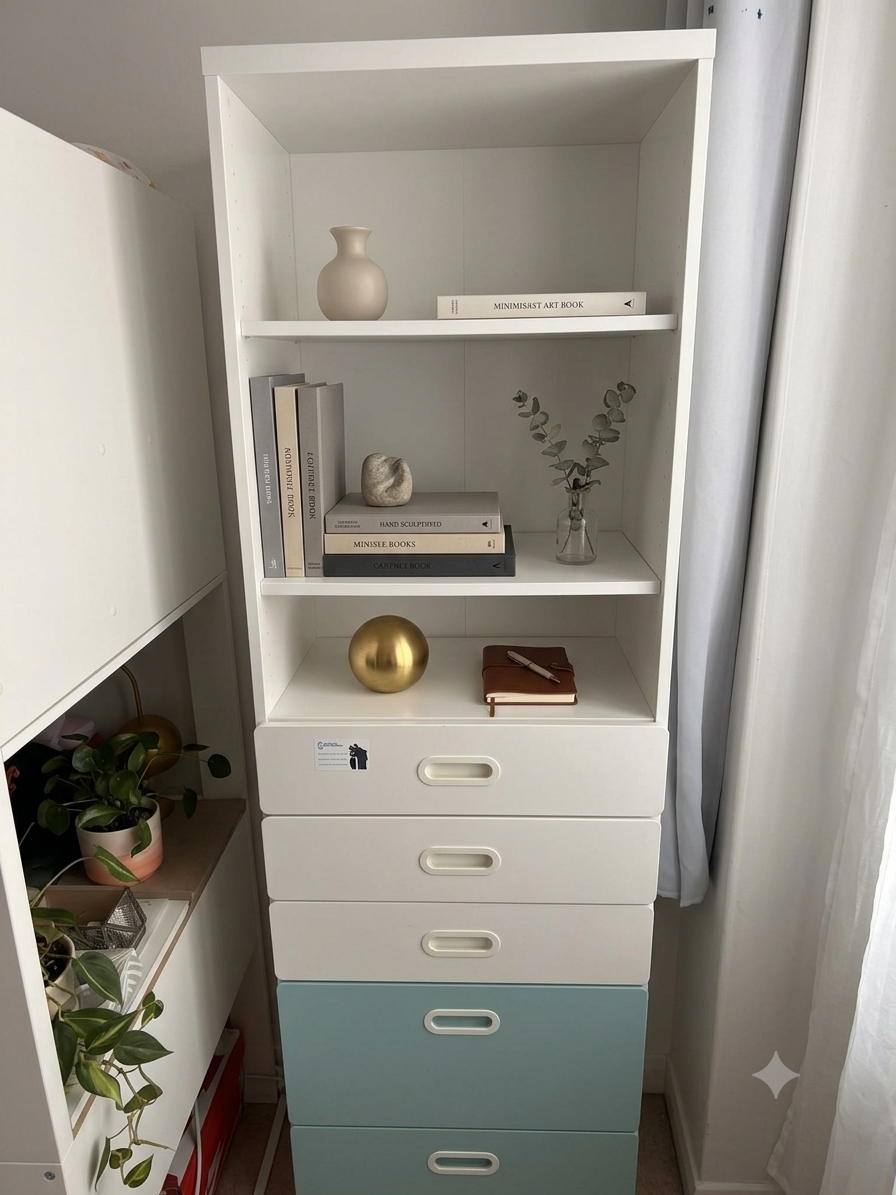 Vends ensemble Ikea Stuva / Fritids (penderie + commode et étagères)
