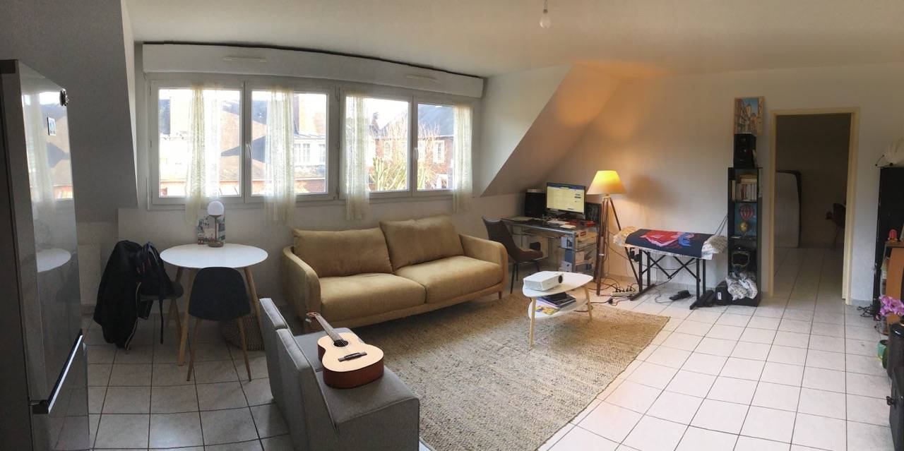 Loue T2  (50m²)  amiens proche gare meublé dans résidence sécurisé avec garage