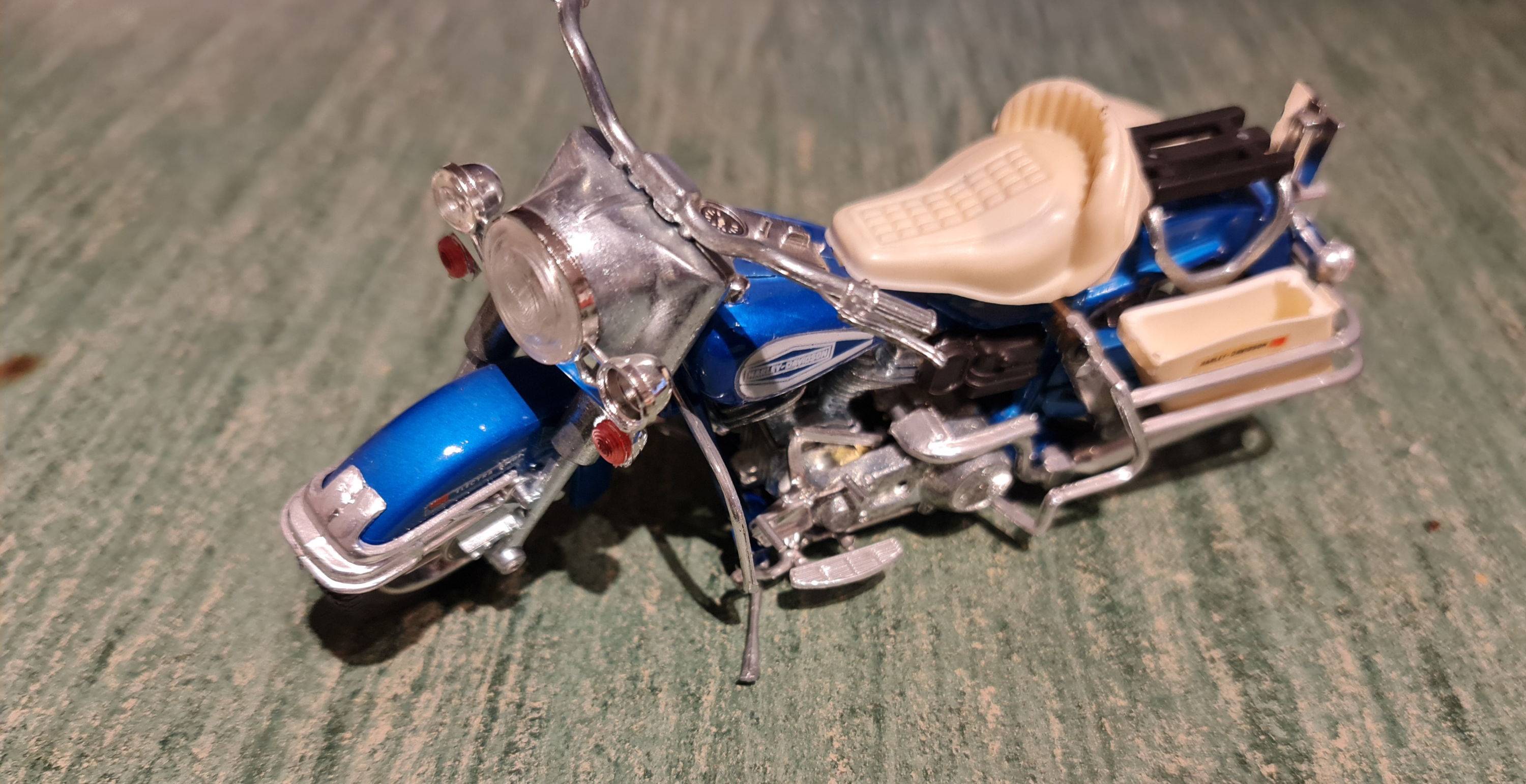 Vends rare Harley Davidson Ms 101 Polistil 1/15 métal