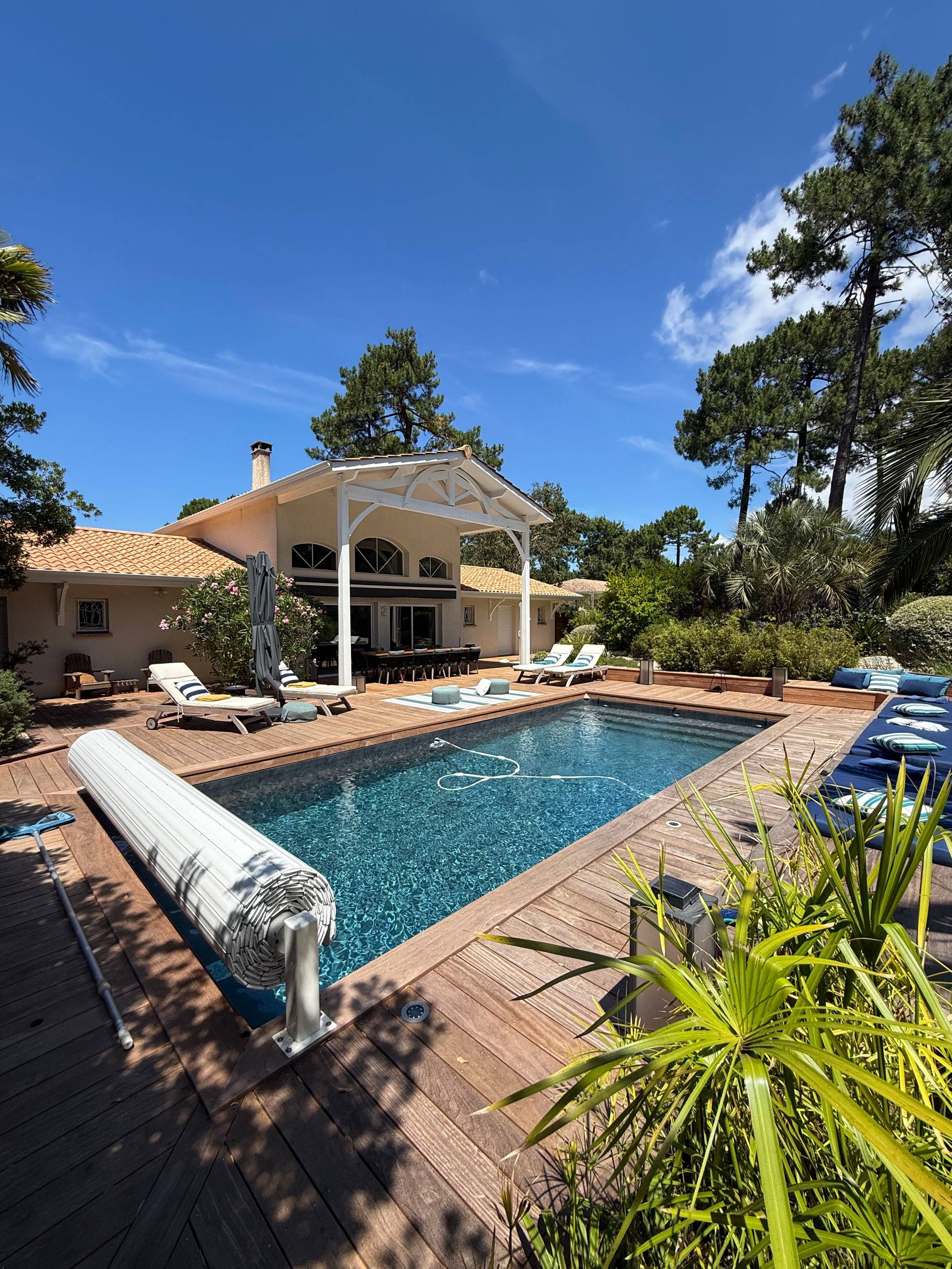 Loue Sublime Villa entre bassin et océan avec piscine - 5 chambres, 14 couchages, Lège-Cap-Ferret (33)