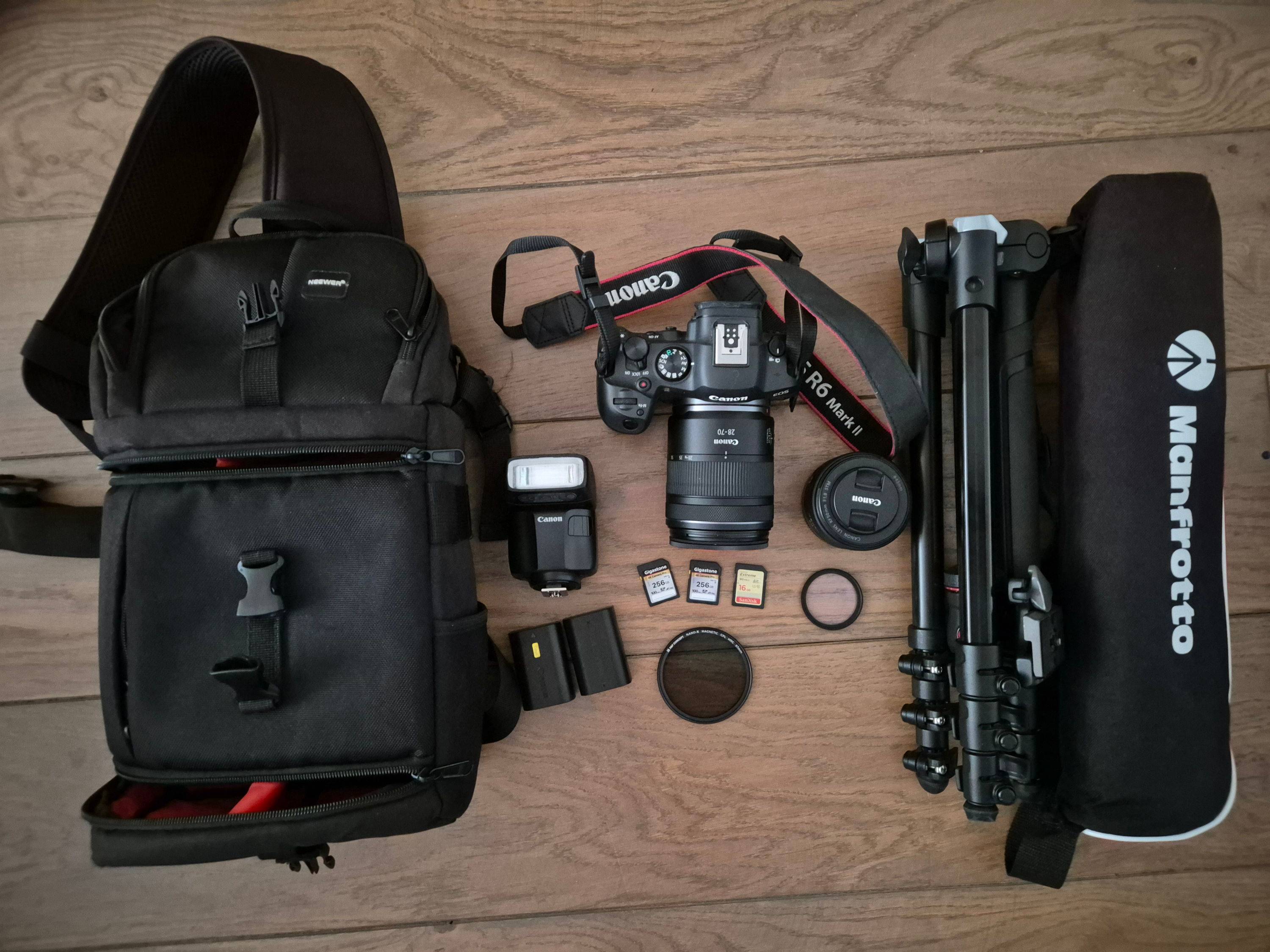Vends équipement photo complet Canon EOS R6 Mark II état comme neuf