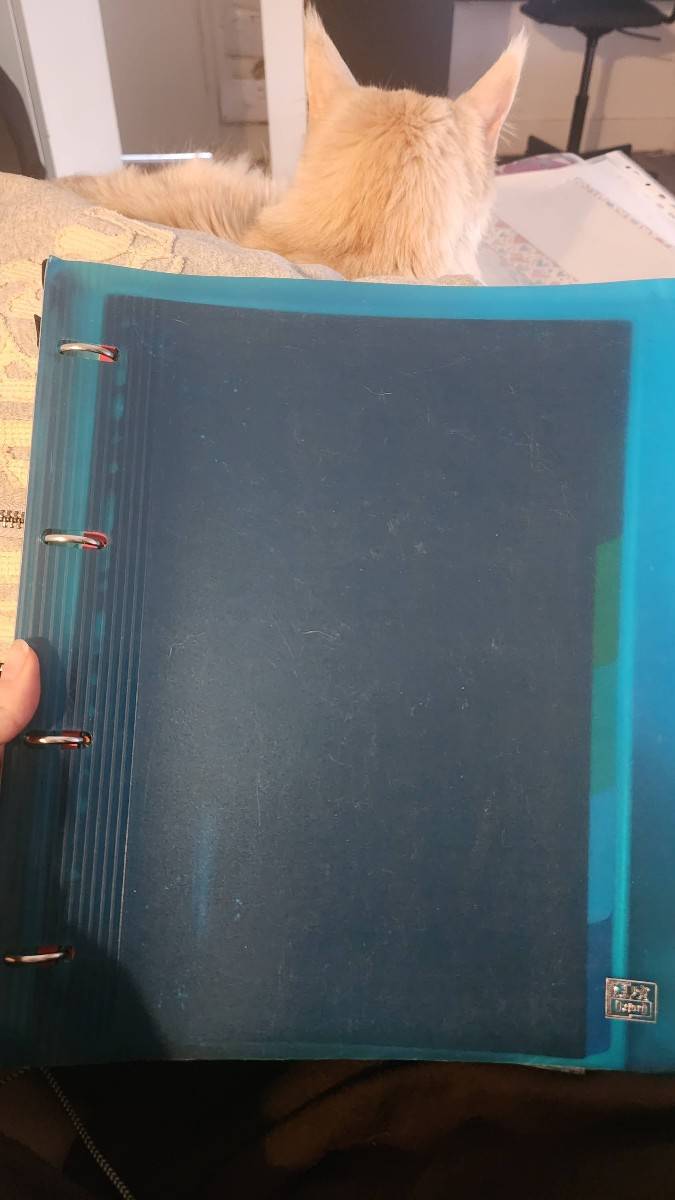 Vends classeur avec 6 intercalaires