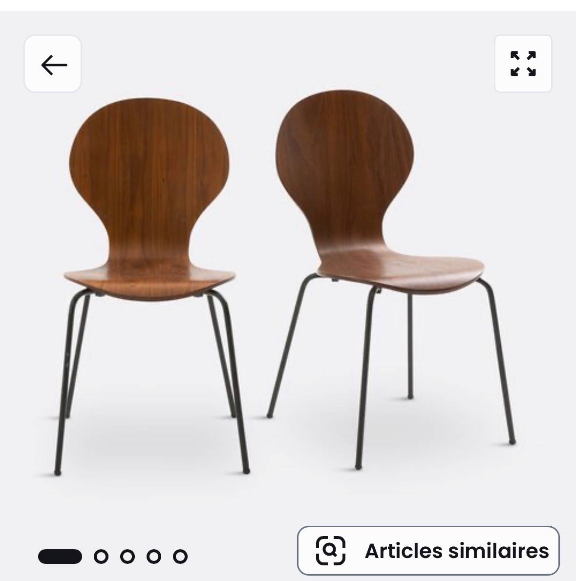 Vends 6 chaises ampm