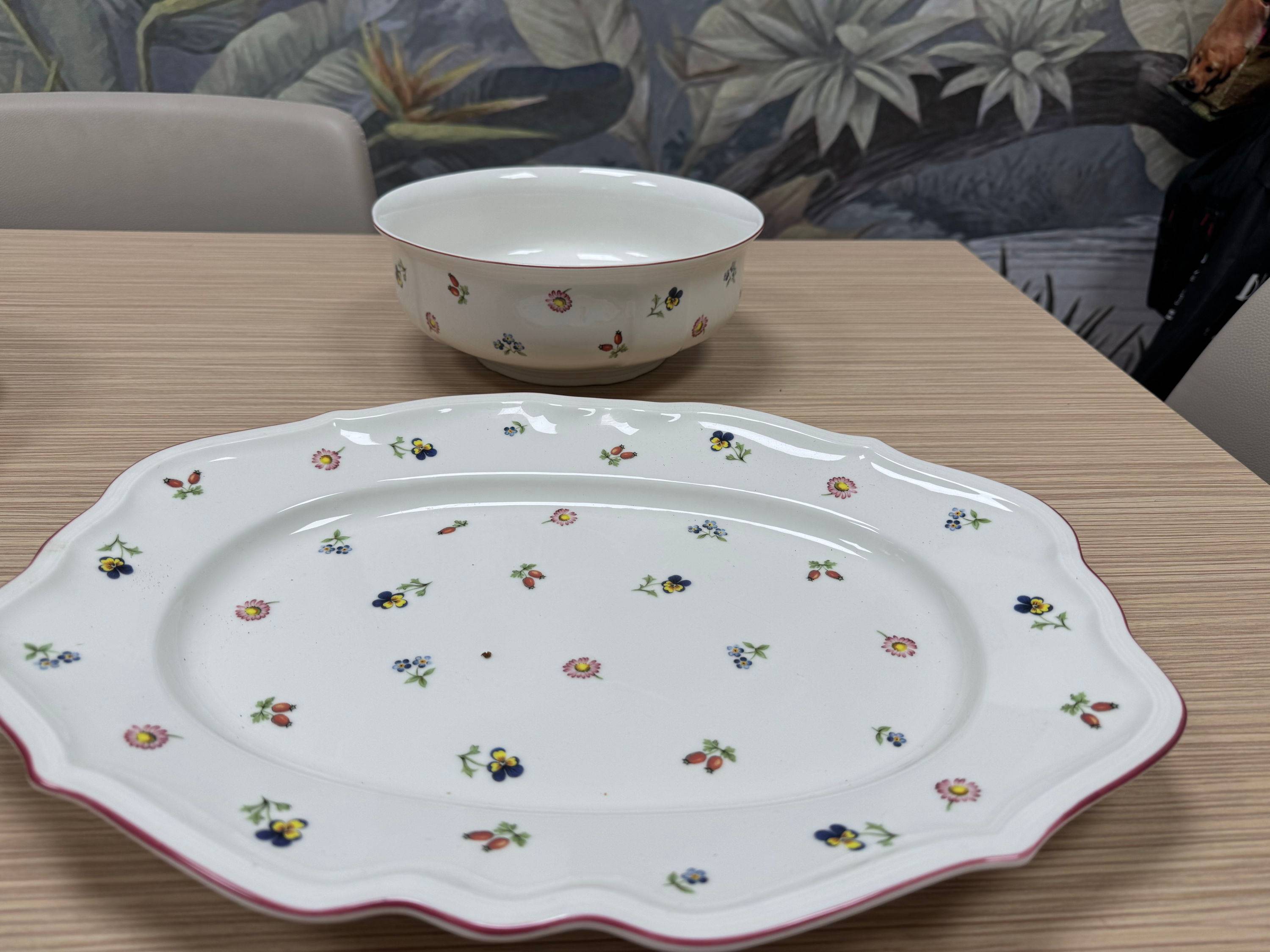 Vends deux plats de service Villeroy et boch
