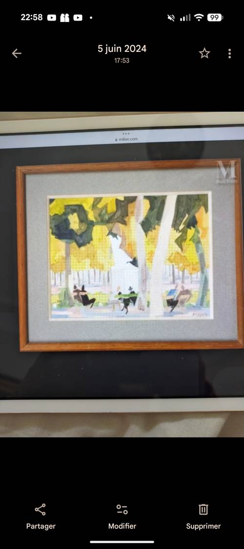 Vends jardin des Tuileries