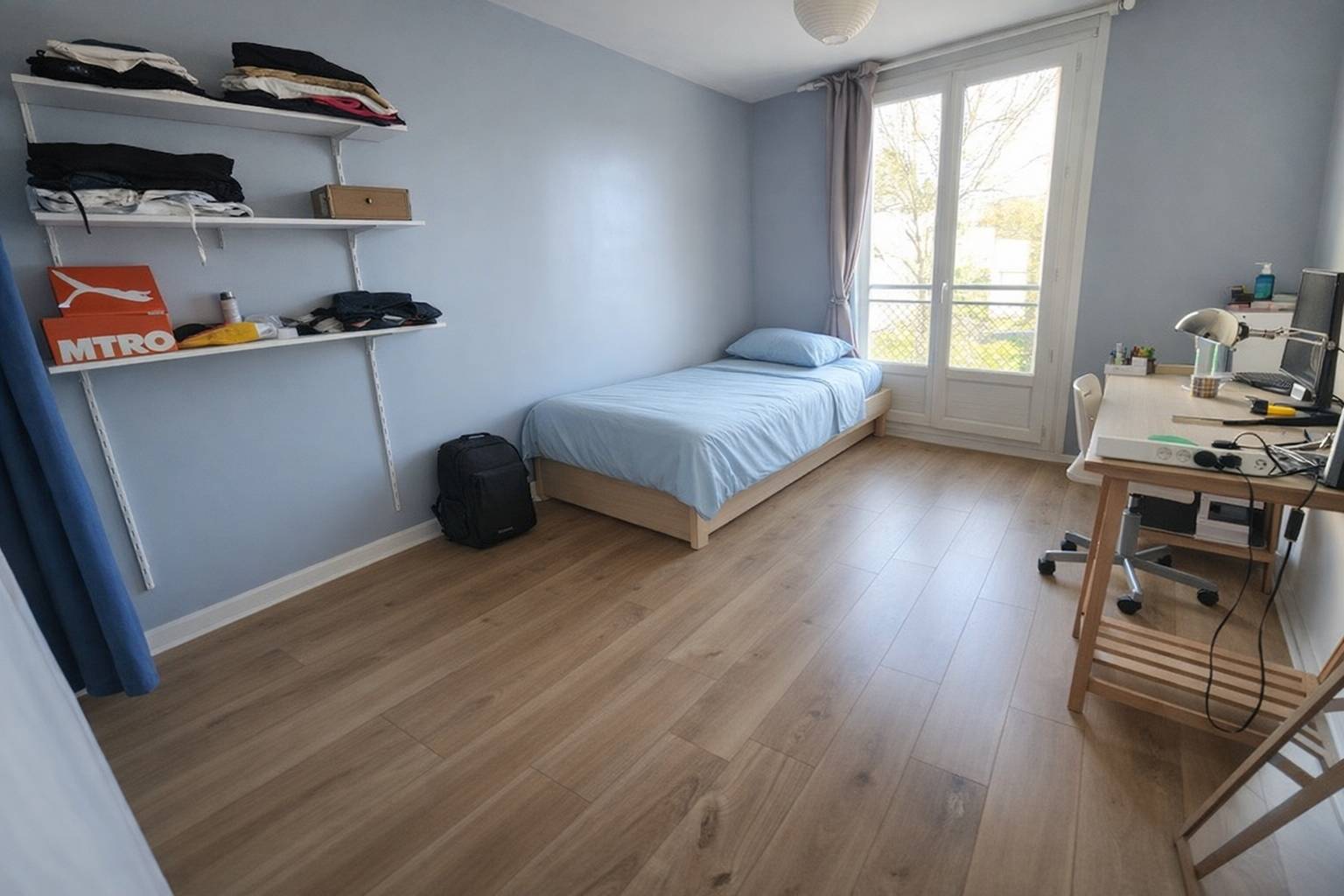 Loue chambre 12m² dans appartement Nantes, près Erdre