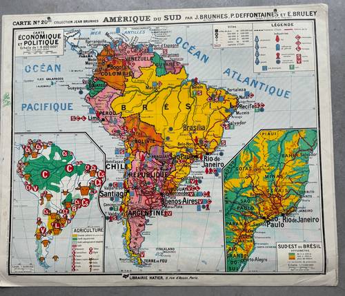 Carte Scolaire Amérique du Sud