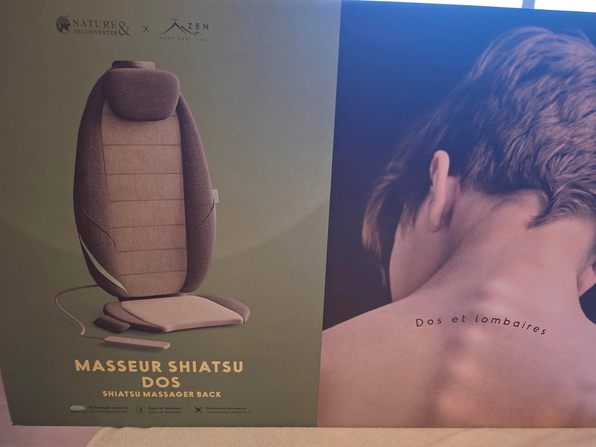 Vends siège massant pour dos et lombaire