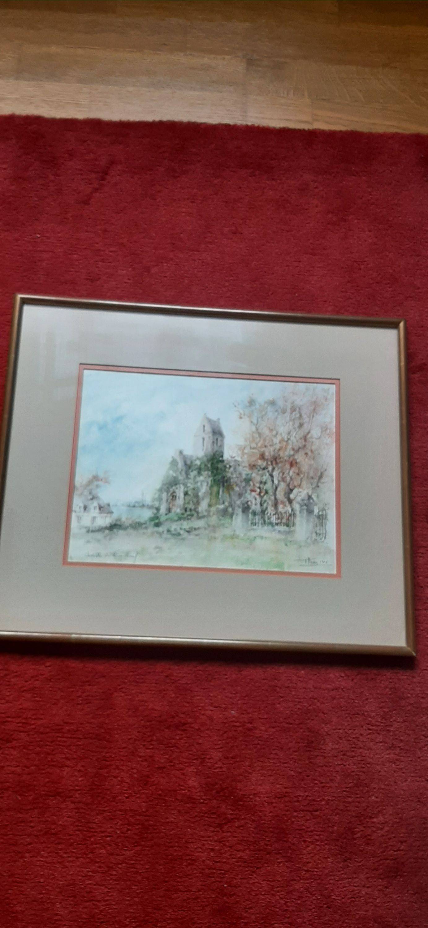 Vends tableau : aquarelle de François Herr