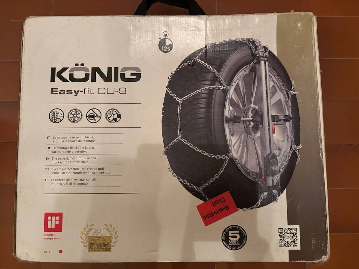 Vends chaînes neige KONIG