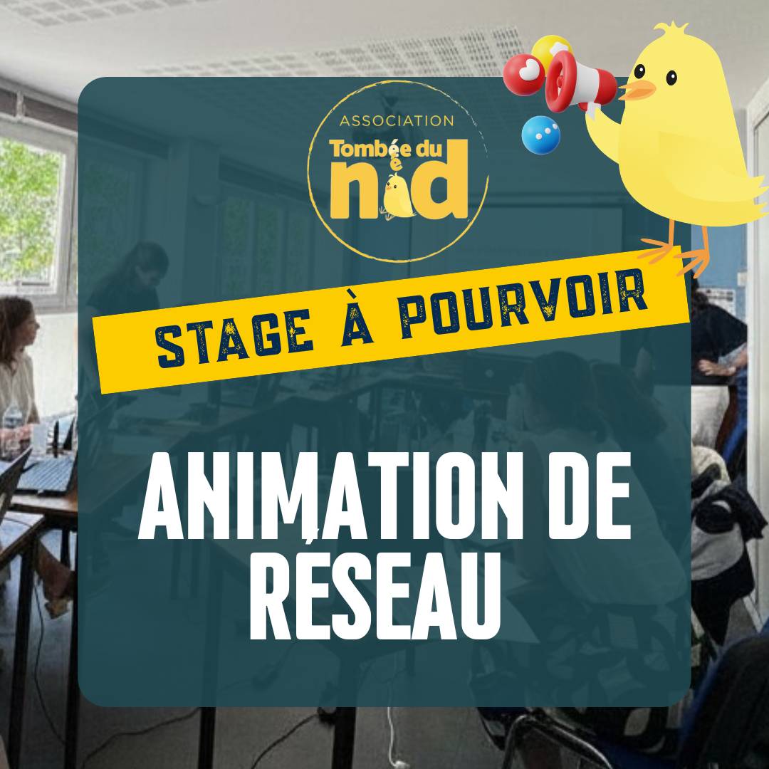 Propose stage en animation de réseau pour l’association Tombée du N. H/F