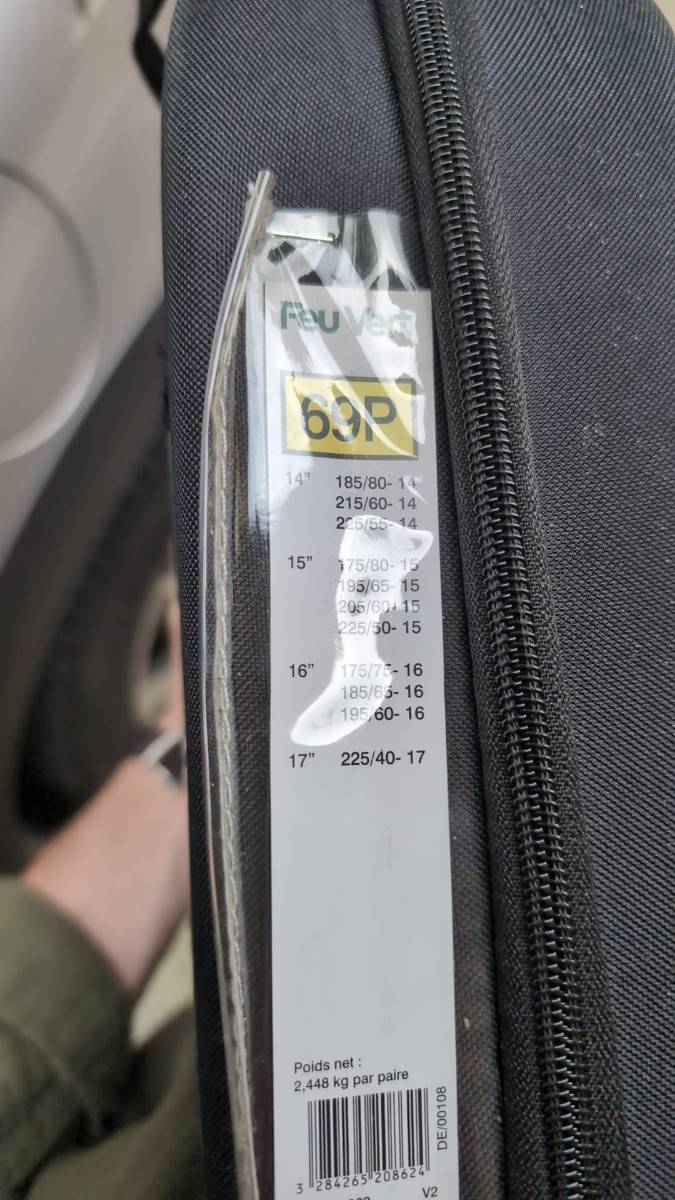 Vends chaînes à neige 7mm n°69P - Feu Vert