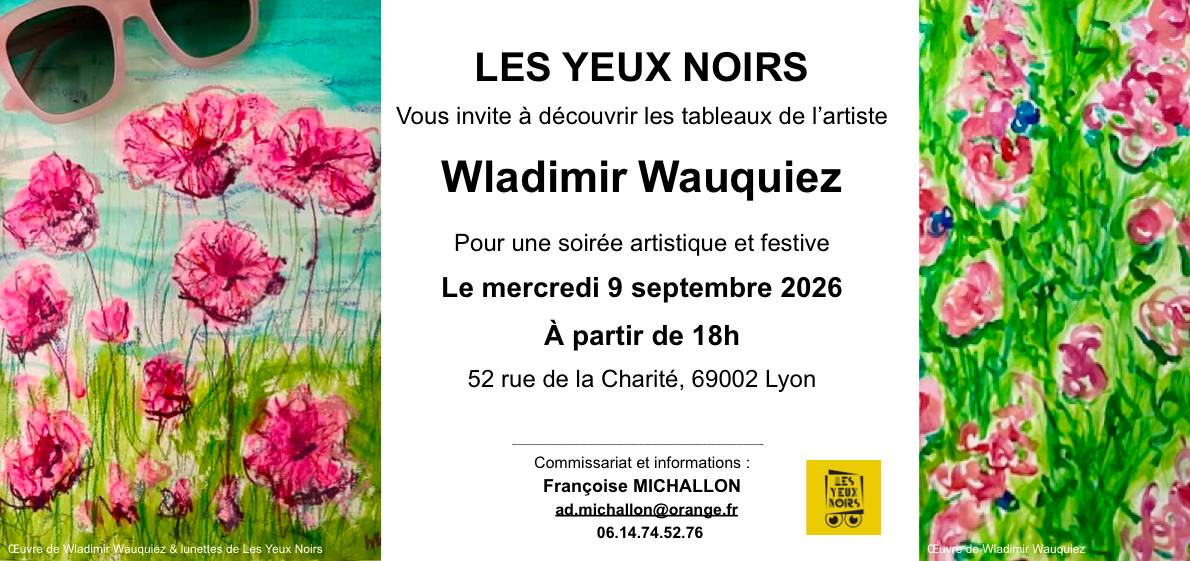 Propose RDV pour une exposition en soirée à Lyon le 9 septembre