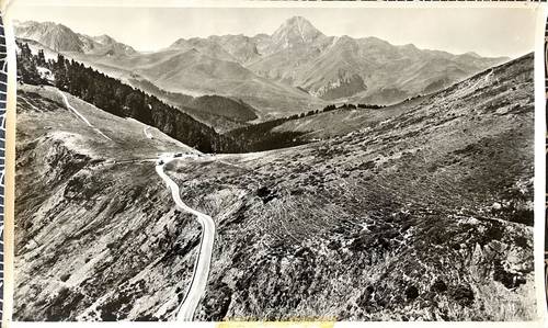Vends ancienne photographie scolaire La Pie 11, 1950 - Col d’Aspin, Pyrénées