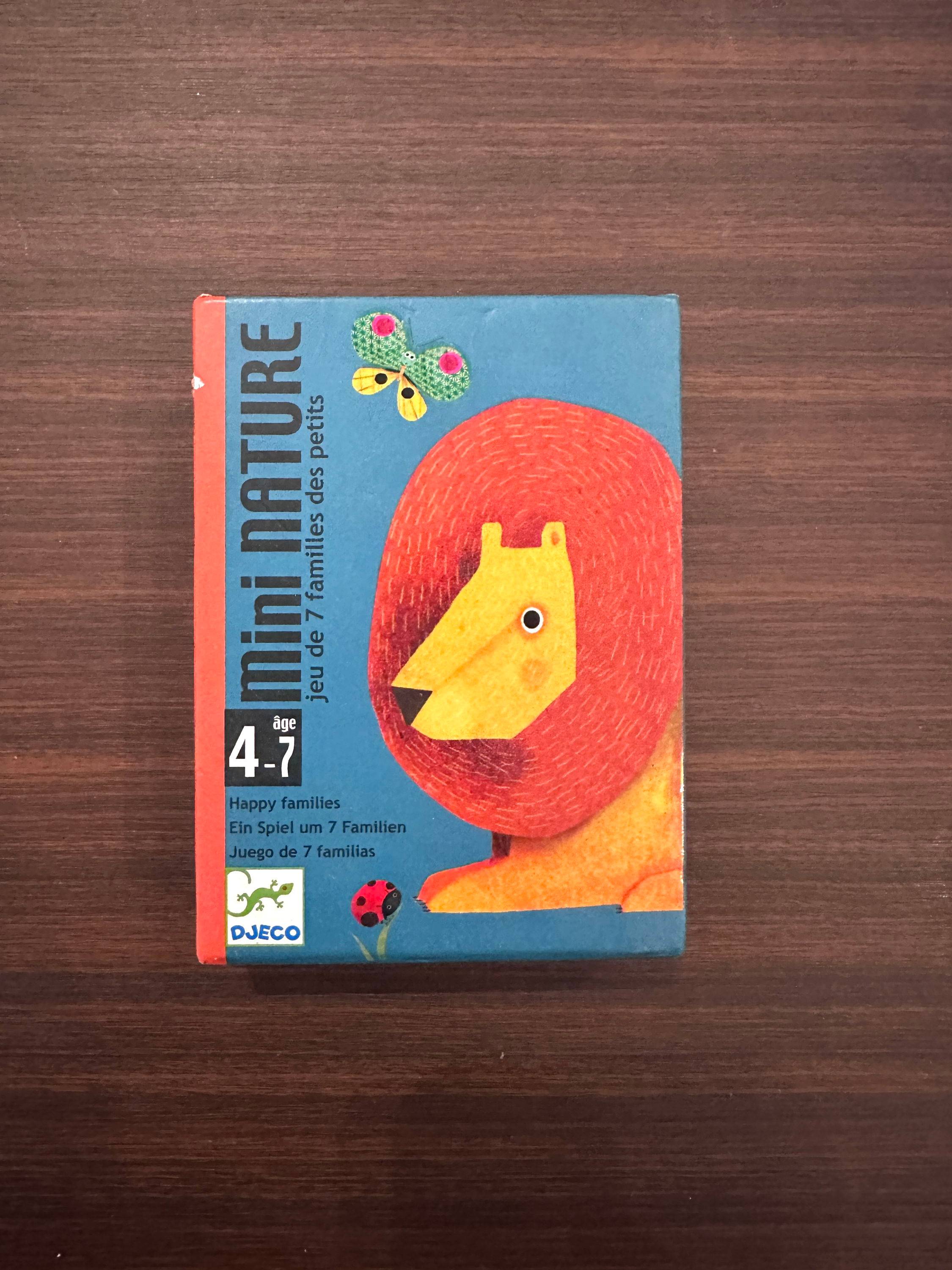 Mini Nature jeu des 7 familles, DJECO