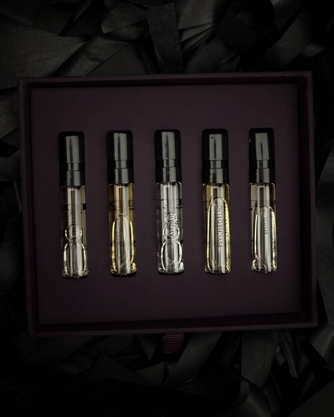 Vends coffrets découverte Initio Parfums Privés – collection complète, lot de 4 coffrets