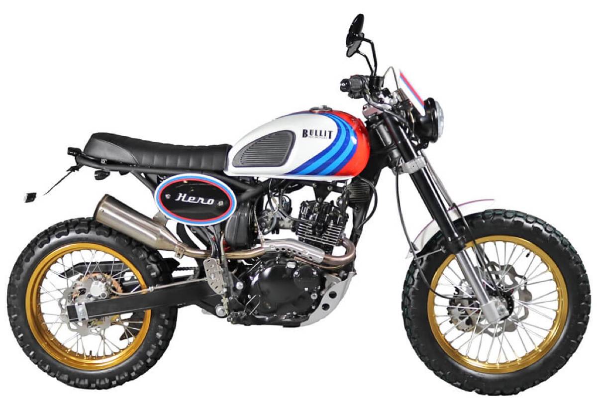 Vends scrambler Bullit 125 Hero, 2018, 6900km