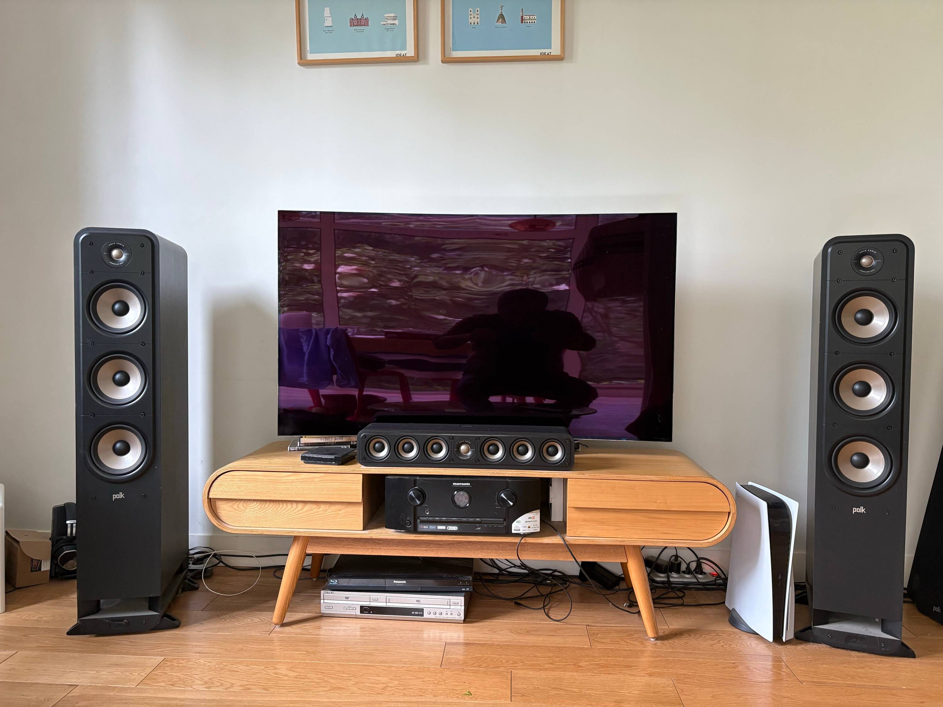 Vends 2 enceintes Polk Signature ES 60, hi-fi, home cinéma et jeux, compatible Dolby, Atmos, DTS, 300W