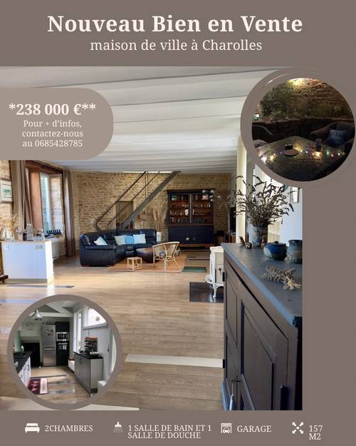 Vends loft - 158m² - Charolles