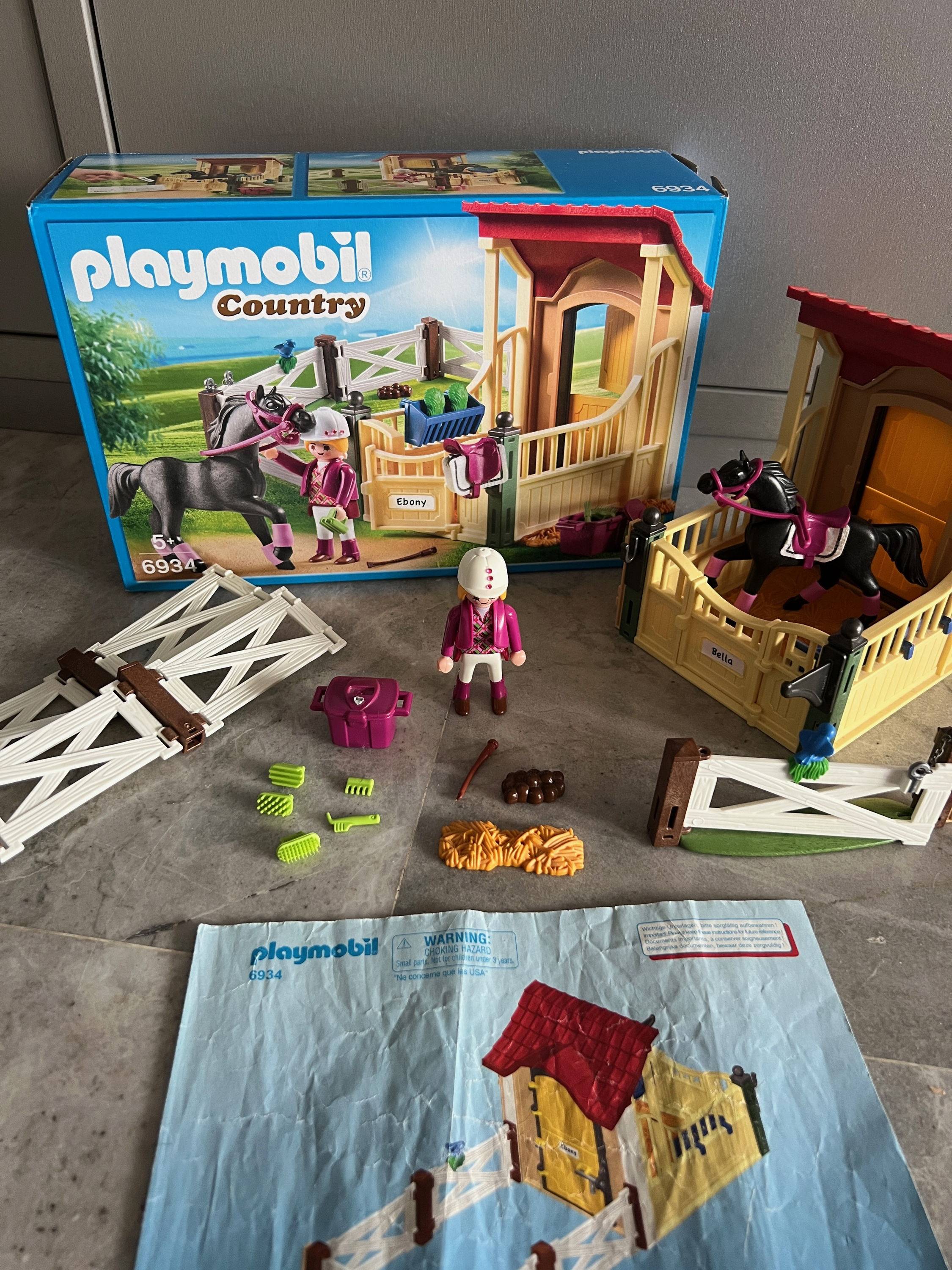Playmobil Country 6934 box cheval complet avec boite et notice