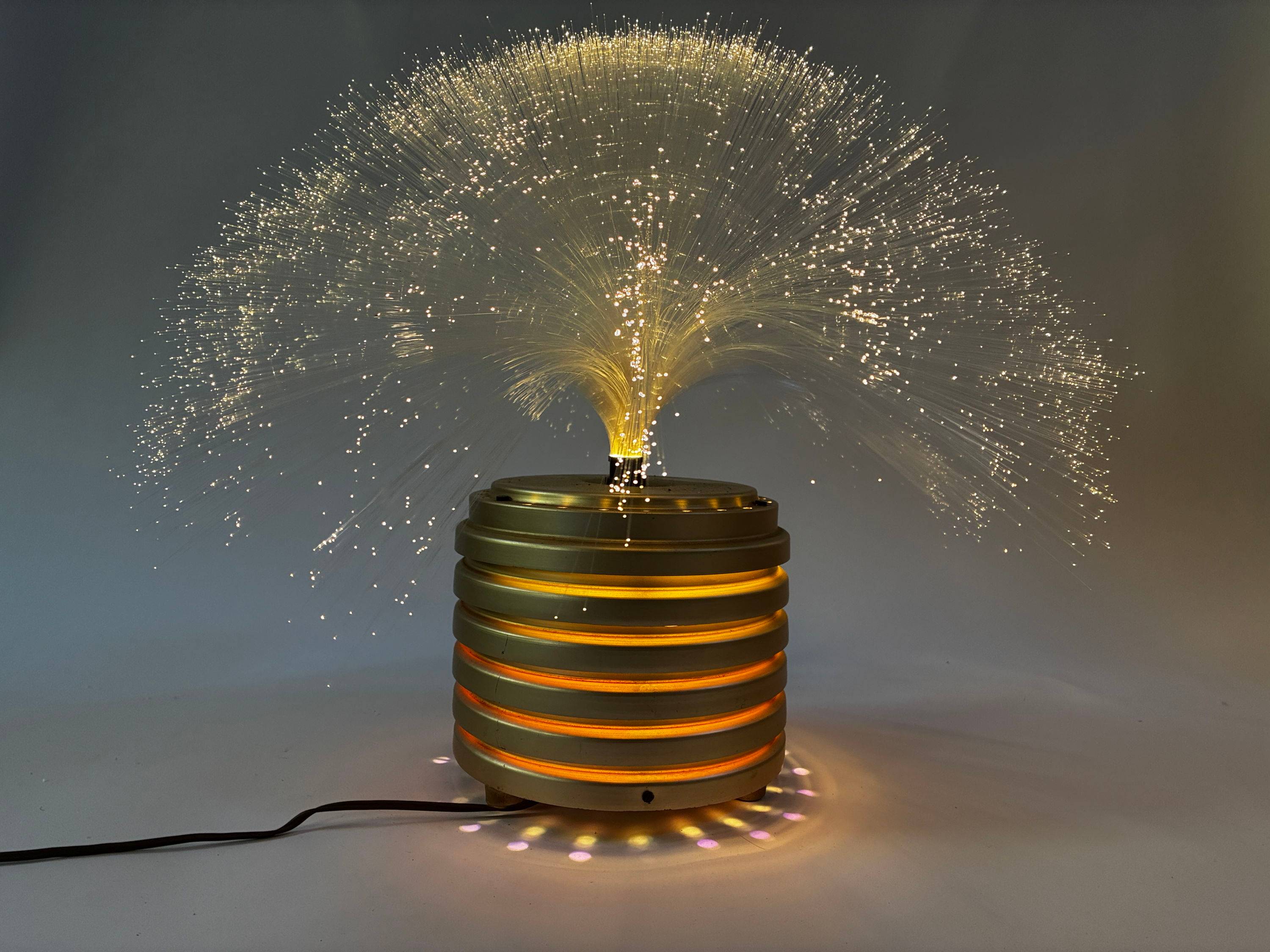 Lampe Vintage • Fibre Optique • Space Age • 1970