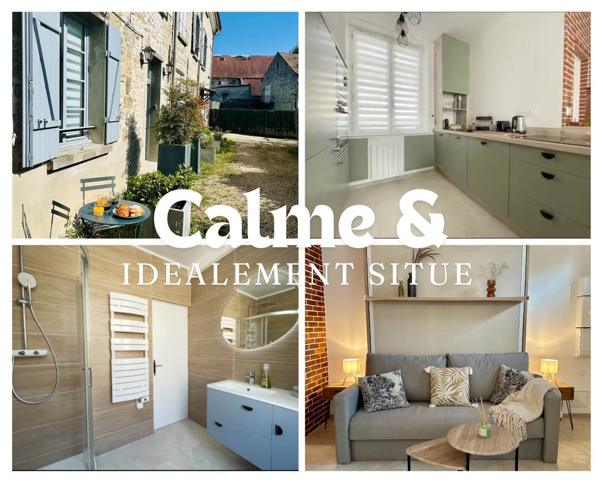 Loue studio rénové à 2 pas du centre-ville de Senlis - 2 couchages