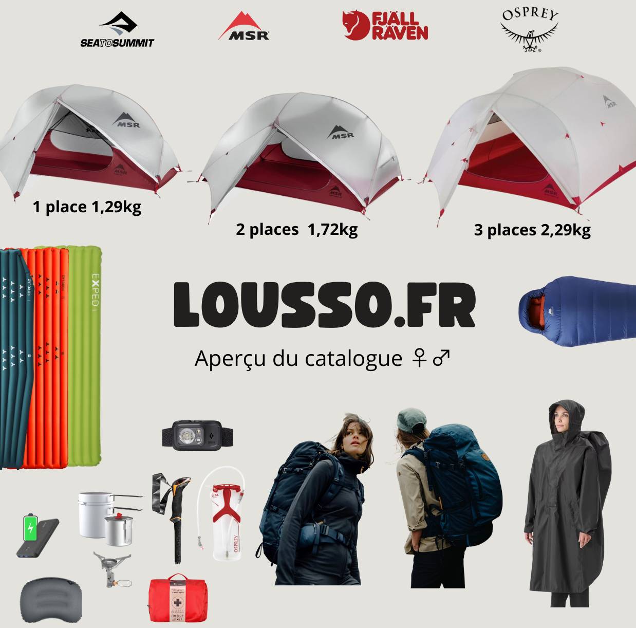Loue pack bivouac - randonnée Lille et France