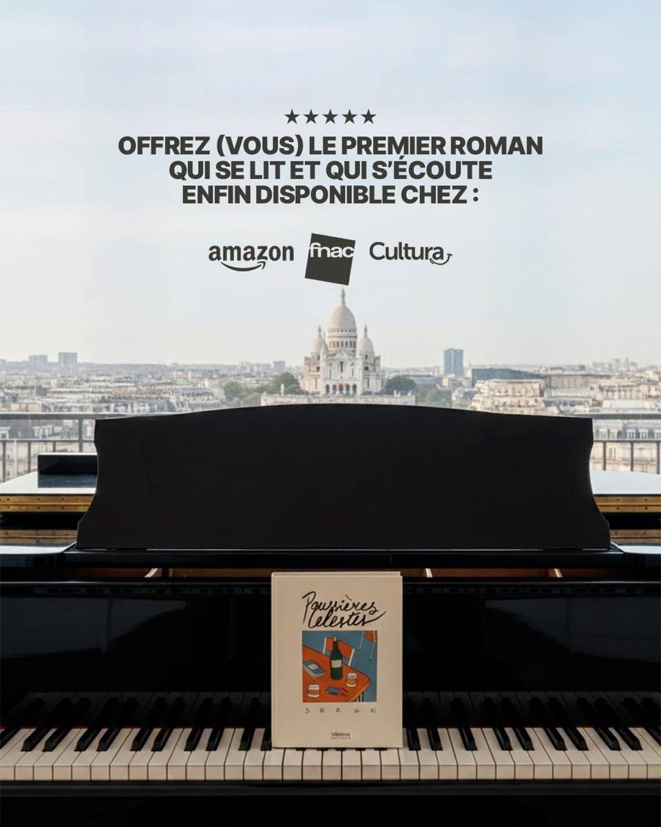 Vends Poussières Célestes, roman avec BO