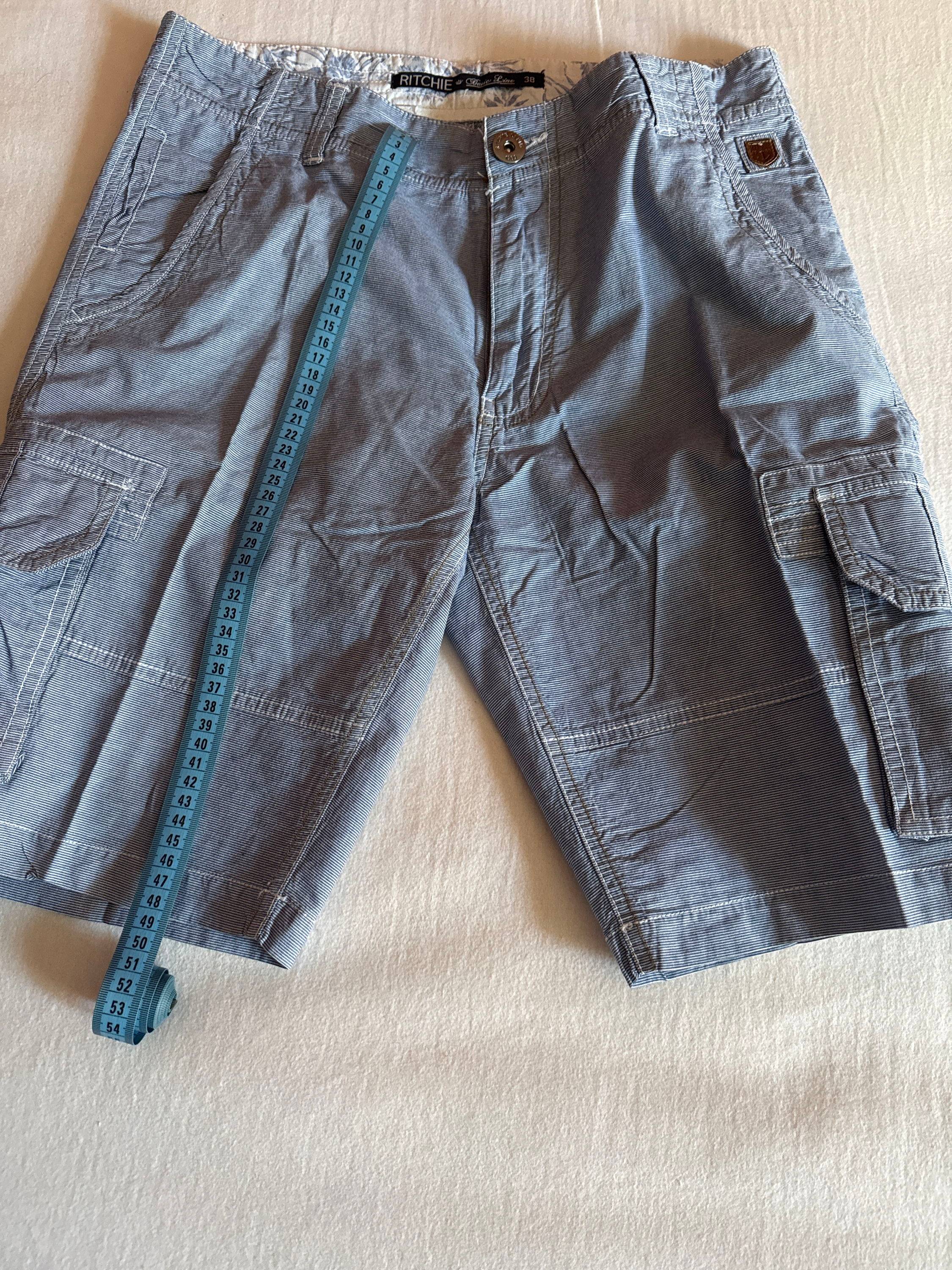 Vends bermuda rayé bleu et blanc Ritchie - Taille 16 ans