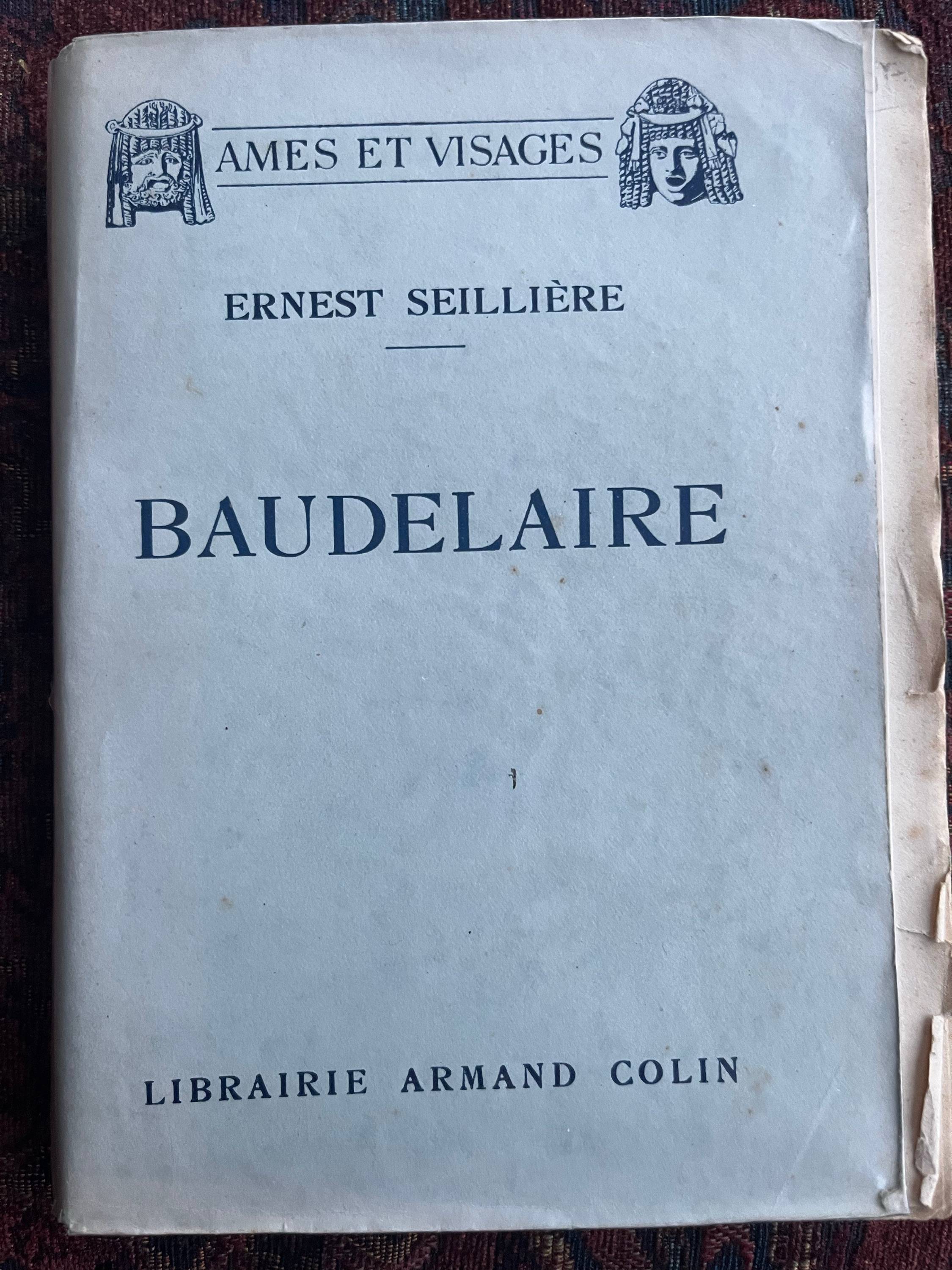 Vends Ernest Sellière : Baudelaire (1931) Rare