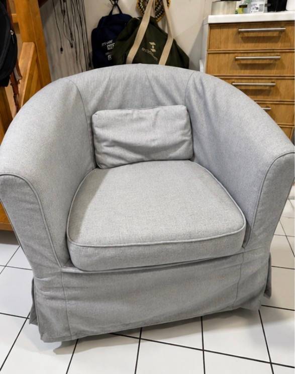 Fauteuil IKEA gris - housse déhoussable