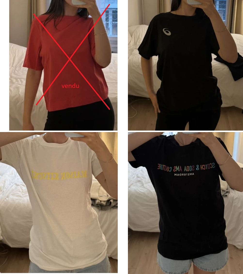 Vends divers t-shirts - Taille S