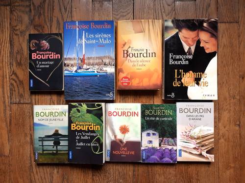 Vends 13 romans de Françoise Bourdin