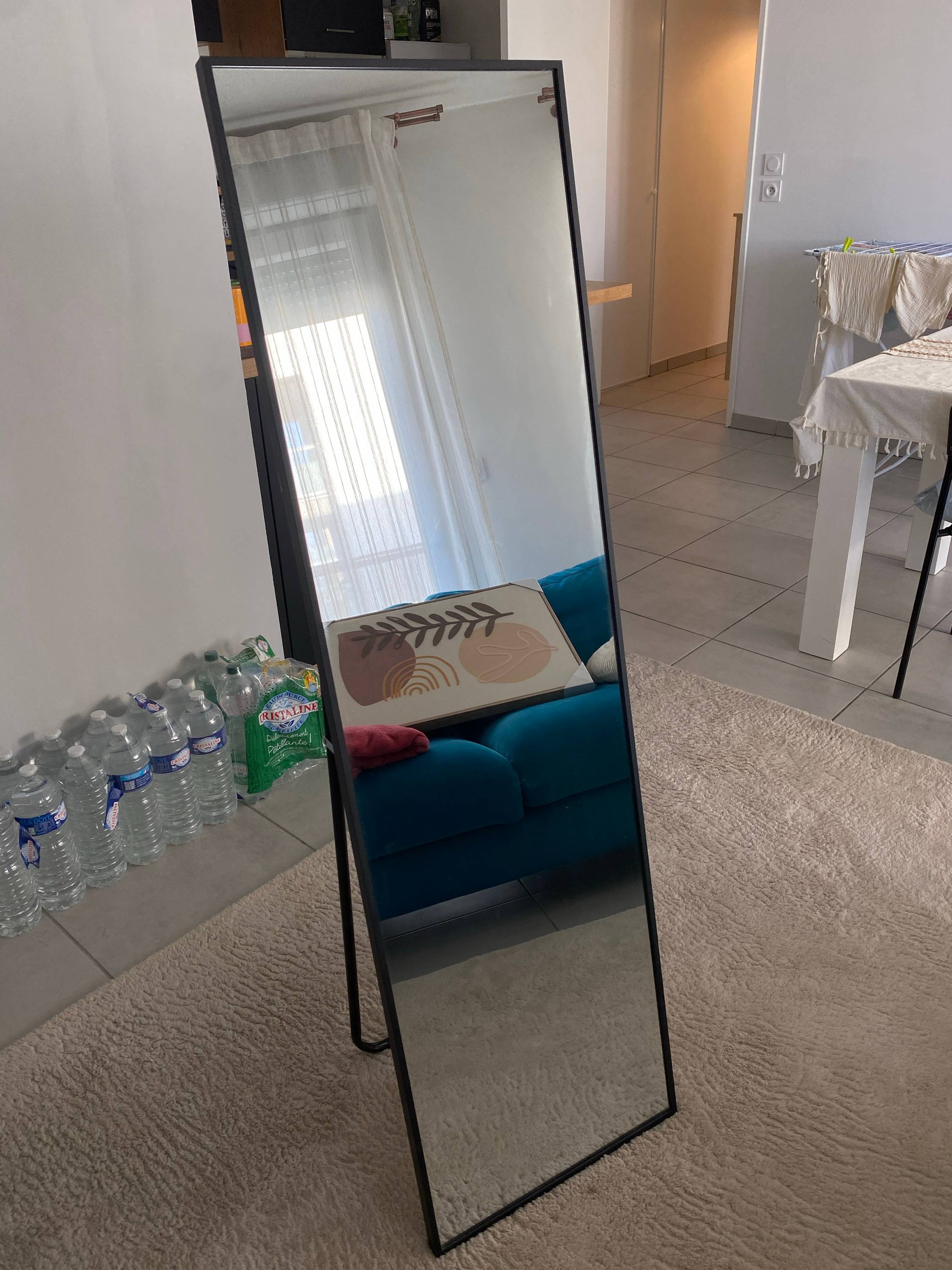 Vends miroir sur pied 140 x 40 cm