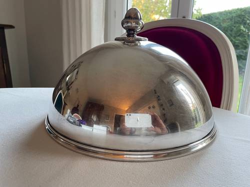 Cloches de service en métal argenté