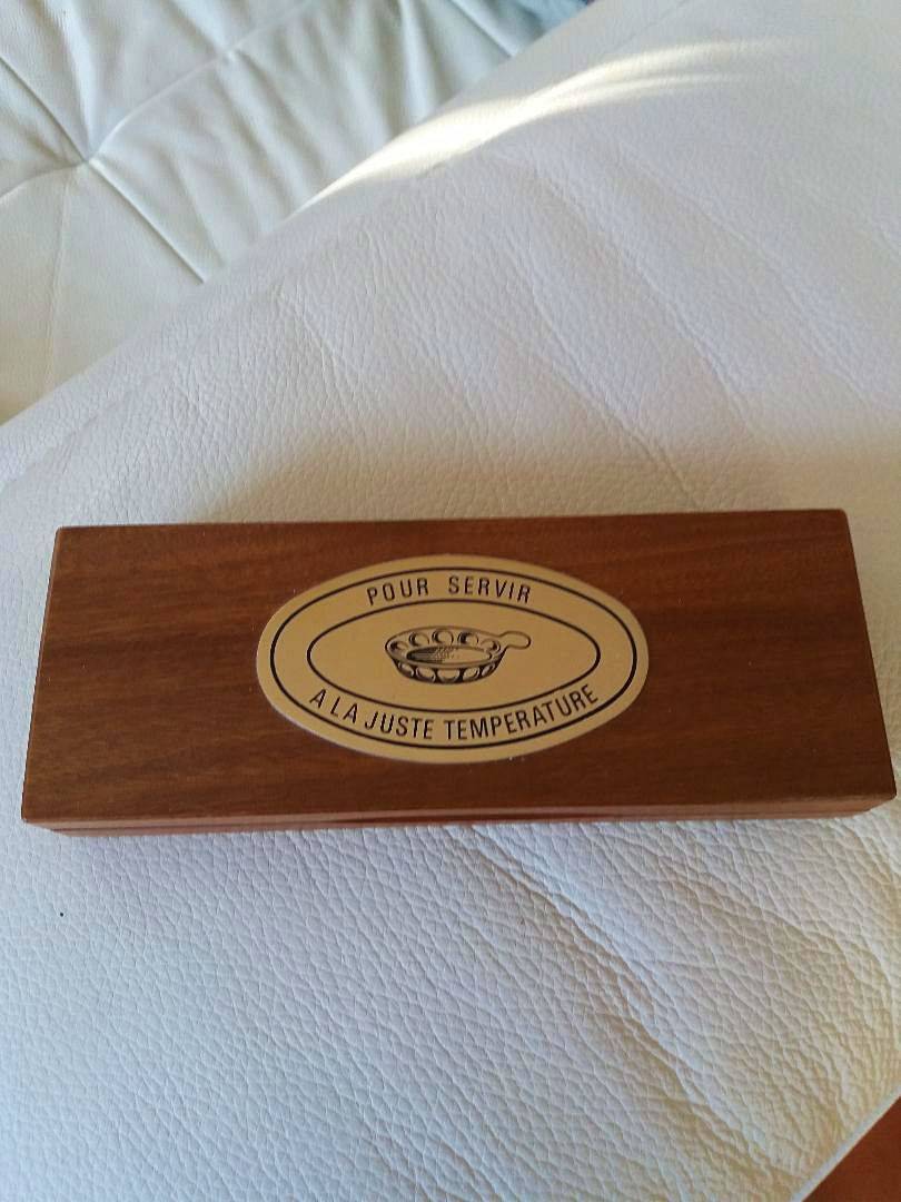Thermomètre à Vin Coffret Bois Imprimé STIL