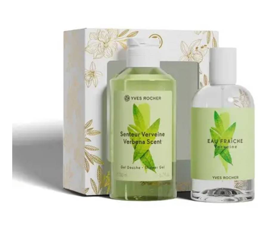 Coffret verveine Yves Rocher eau de parfum et gel lavant + 1 Baume lèvres gratuit