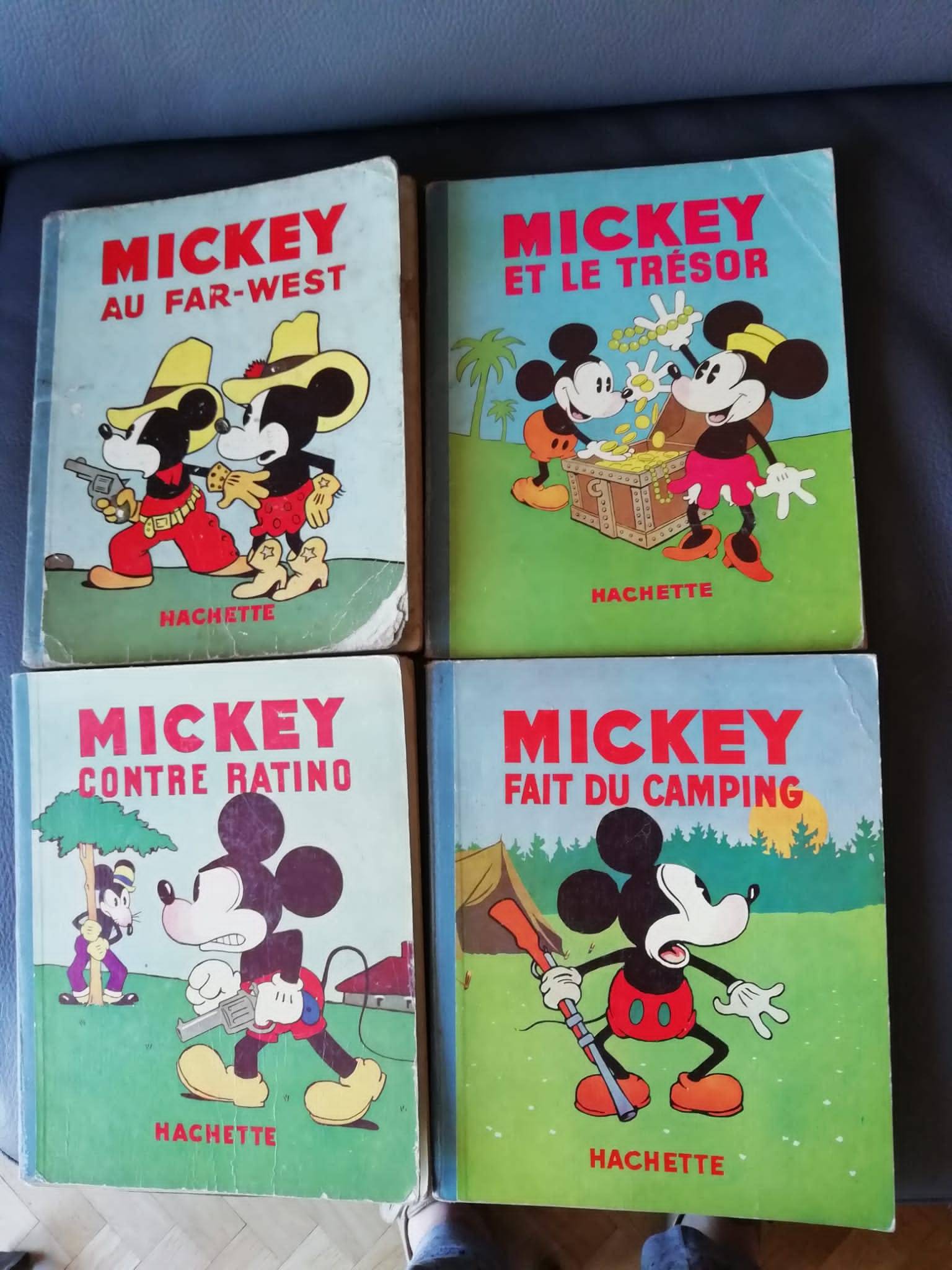 Collection de 4 BD brochées Mickey années 1930