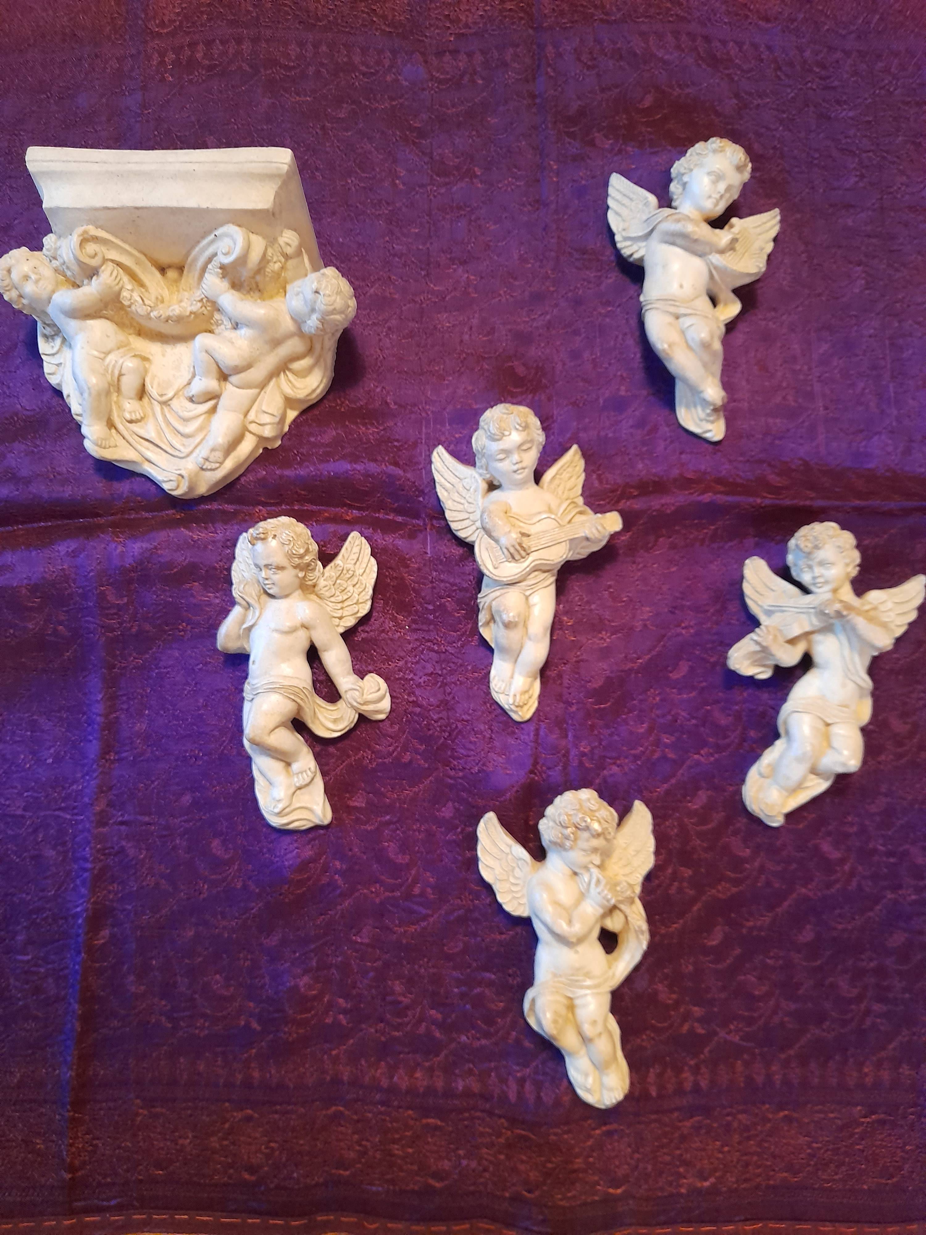 Vends ensemble d’anges musiciens ou putti