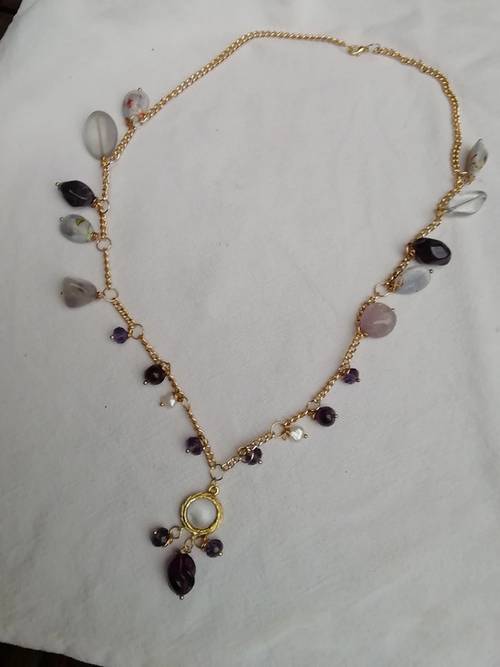 Collier améthystes