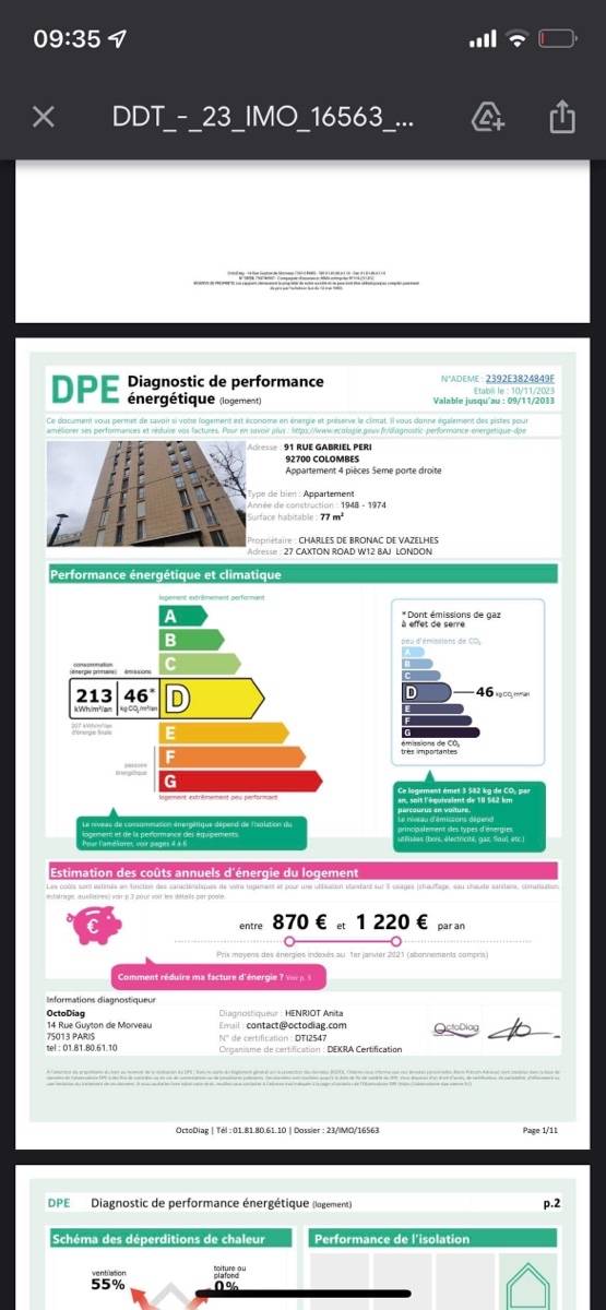 Une photo de l’annonce