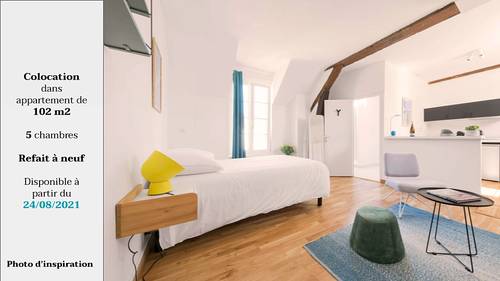 Loue 5 chambres en colocation Asnières sur Seine - à 10 min du métro L13