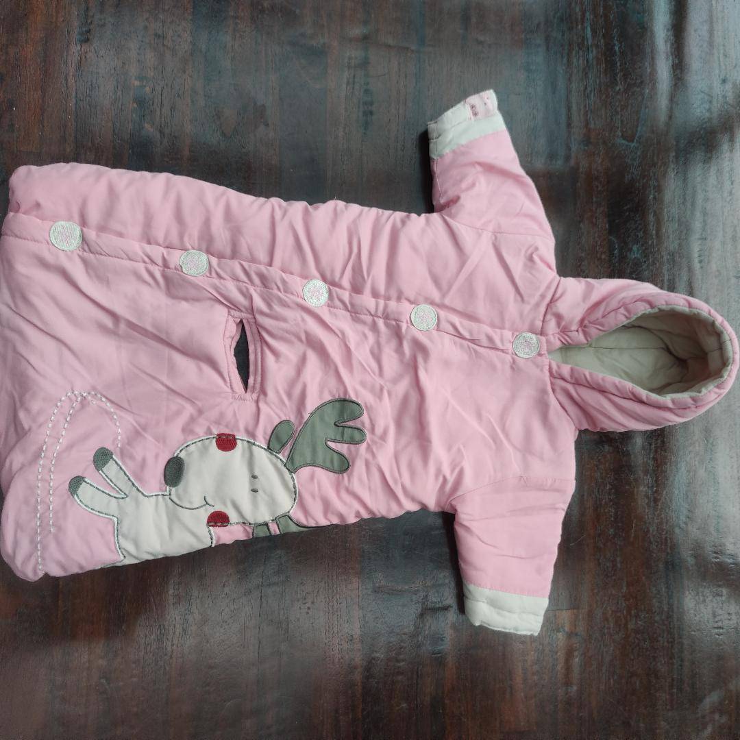 Combinaison d’hiver bébé rose Nid d’ange Pilote neuf 1m